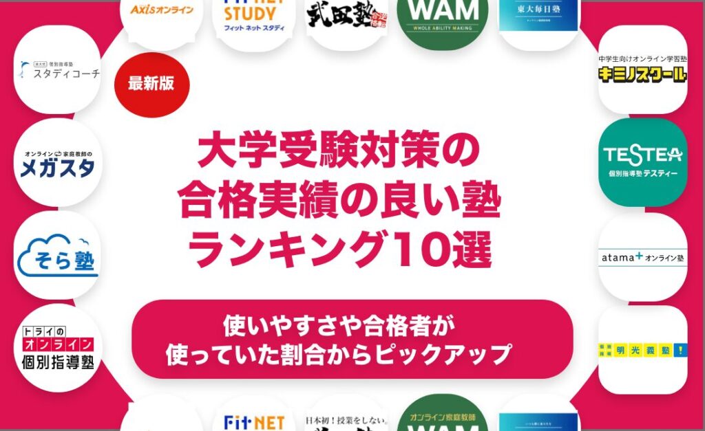 大学受験の合格実績の良い学習塾のおすすめランキング11選！
