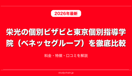 栄光の個別ビザビと東京個別指導学院（ベネッセグループ）を徹底比較！料金・特徴・口コミを解説