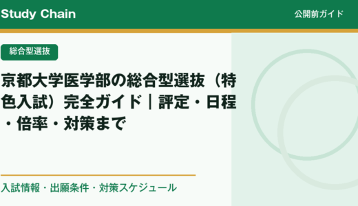 京都大学医学部の総合型選抜（特色入試）完全ガイド｜評定・日程・倍率・対策まで