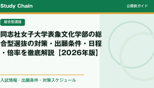 同志社女子大学表象文化学部の総合型選抜の対策・出願条件・日程・倍率を徹底解説【2026年版】