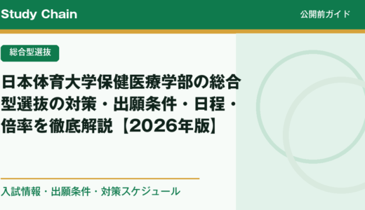 日本体育大学保健医療学部の総合型選抜の対策・出願条件・日程・倍率を徹底解説【2026年版】