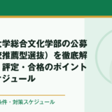 沖縄国際大学総合文化学部の公募推薦（学校推薦型選抜）を徹底解説｜倍率・評定・合格のポイント・対策スケジュール