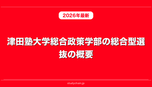 津田塾大学総合政策学部の総合型選抜の概要